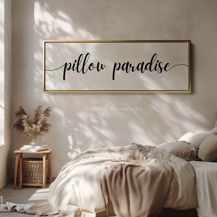 Master Bedroom Above Bed Wall Decor Typography - Atelier Printworks