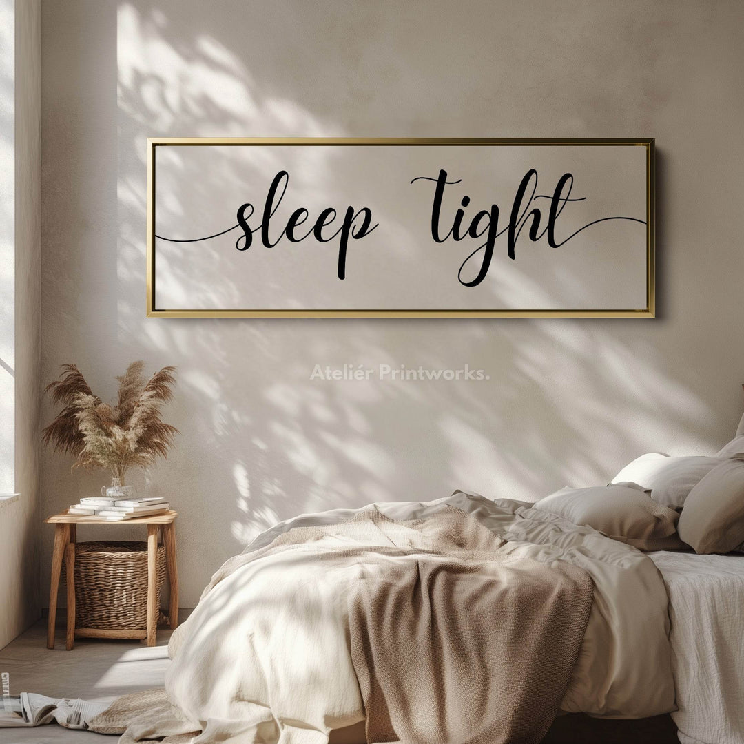 Above Bed Wall Art Long Panoramic 'Sleep Tight' - Atelier Printworks