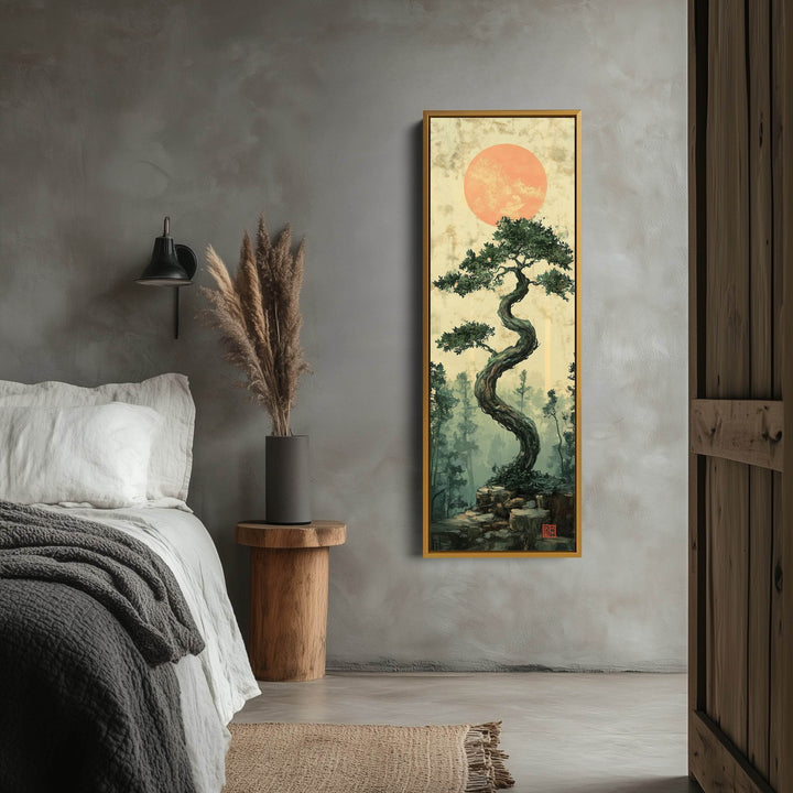 Vertical Wall Art Bonsai Tree - Atelier Printworks