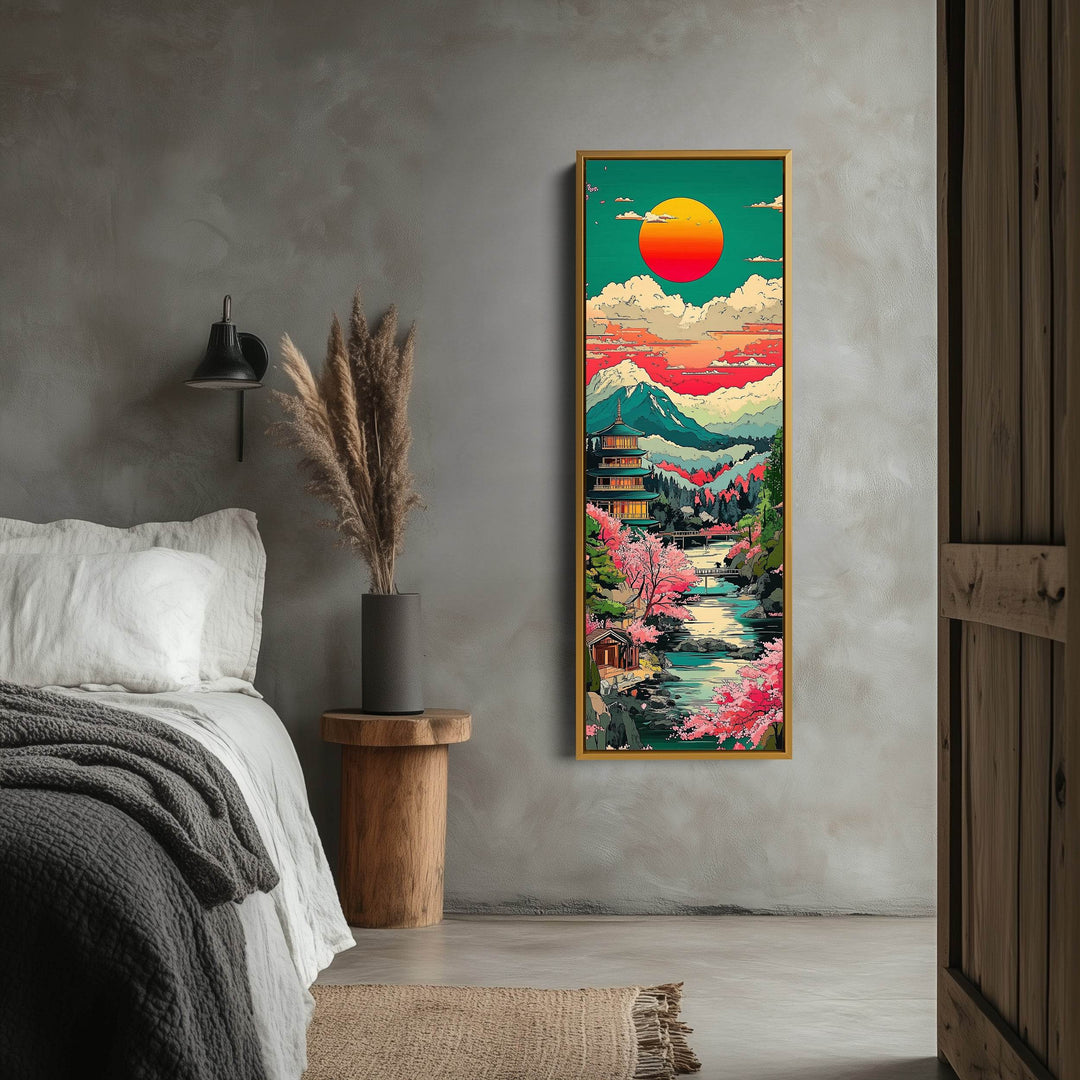 Japanese Landscape Vertical Wall Art - Atelier Printworks