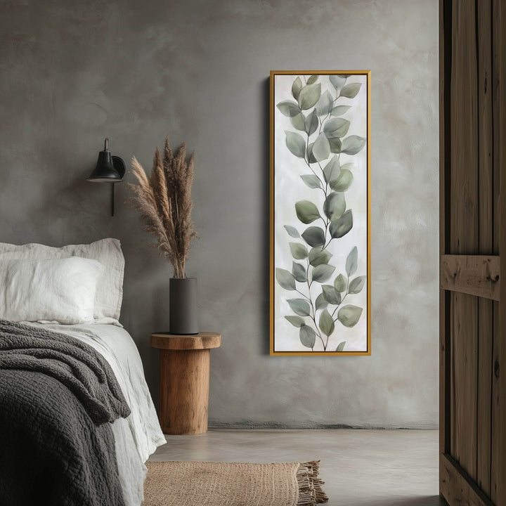 Eucalyptus Leaves Vertical Wall Art - Atelier Printworks