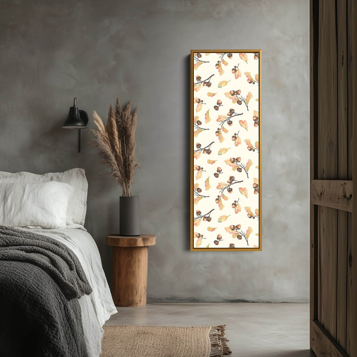 Acorn Illustration Long Vertical Framed Wall Decor - Atelier Printworks