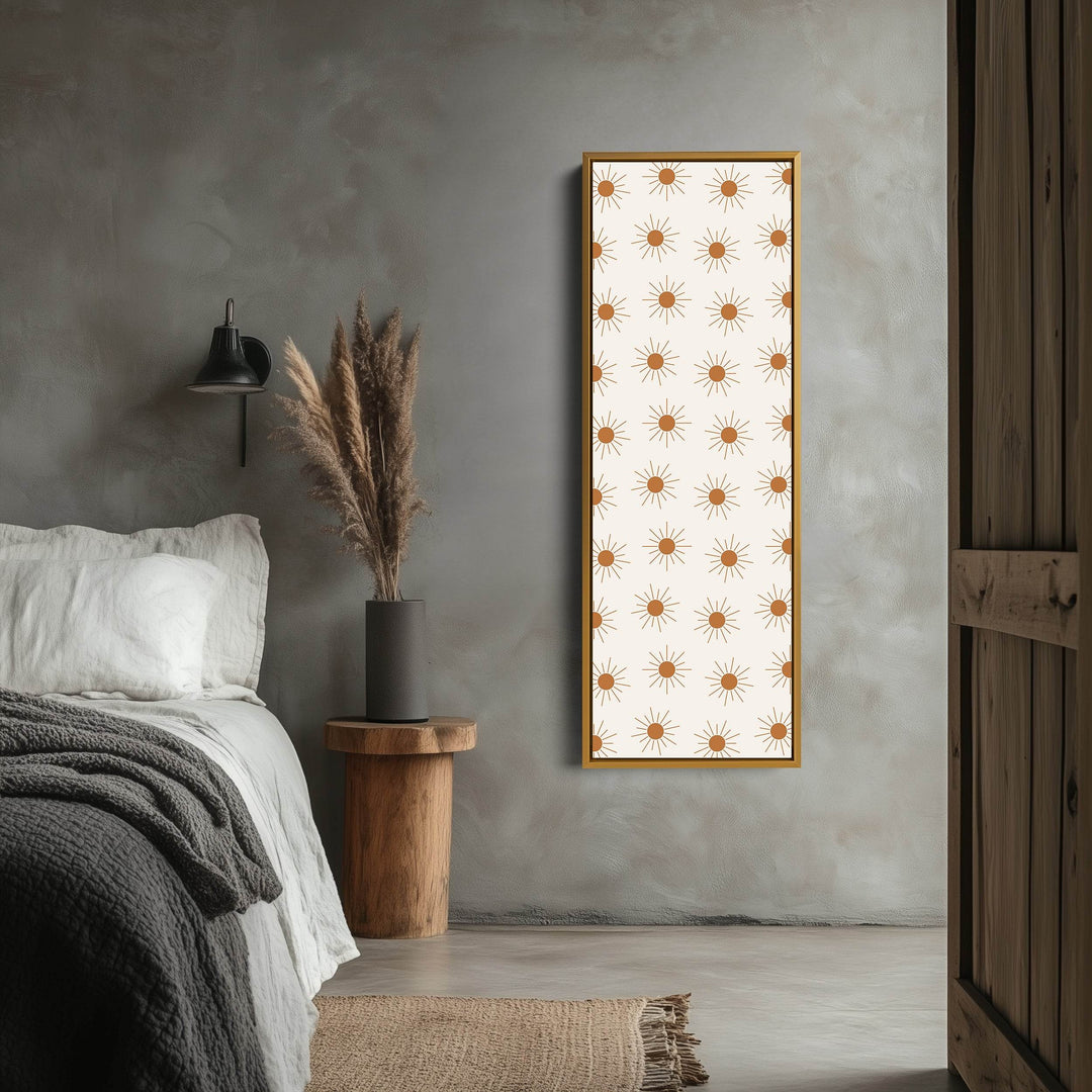 Vertical Long Wall Art Boho Sun Wall Art - Atelier Printworks