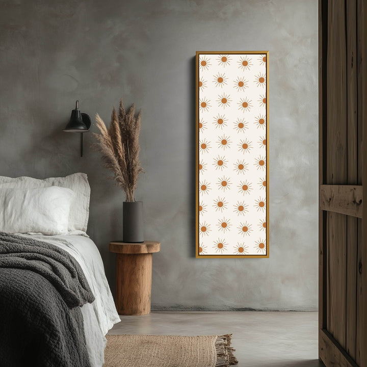 Vertical Long Wall Art Boho Sun Wall Art - Atelier Printworks