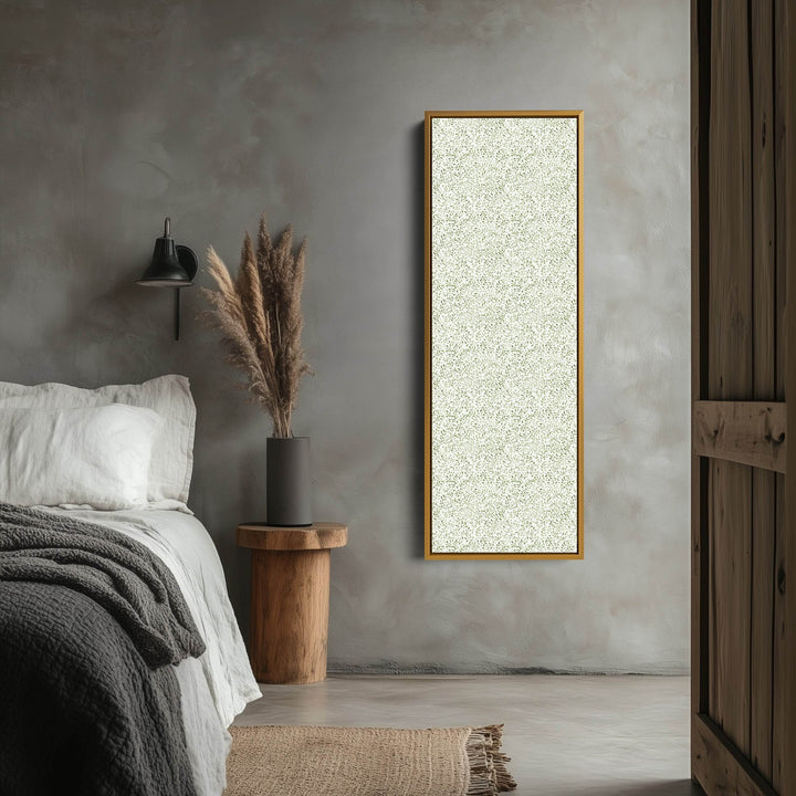 White & Green Large Botanical Bedroom Long Wall Decor - Atelier Printworks