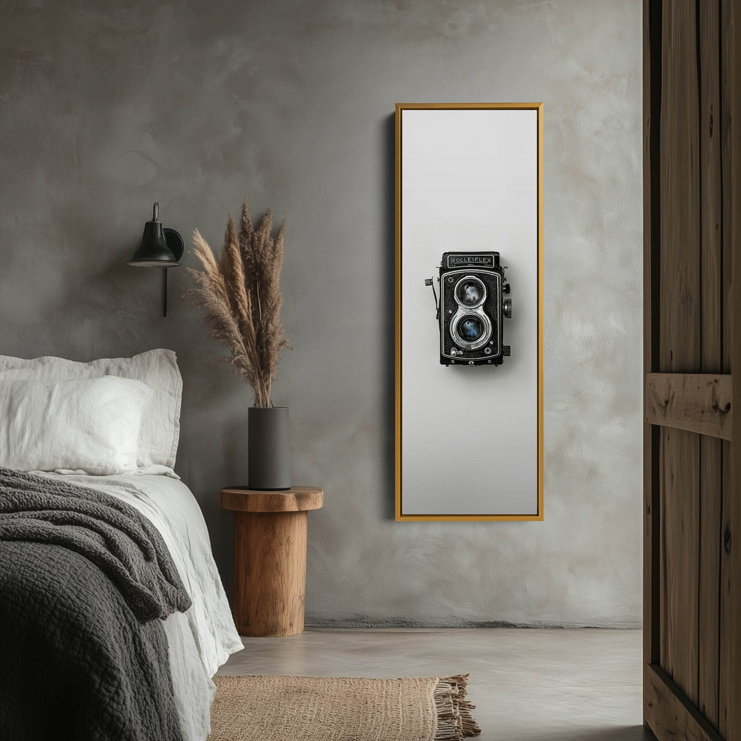 Minimalist Photography Rollieflex Framed Vertical Wall Art - Atelier Printworks