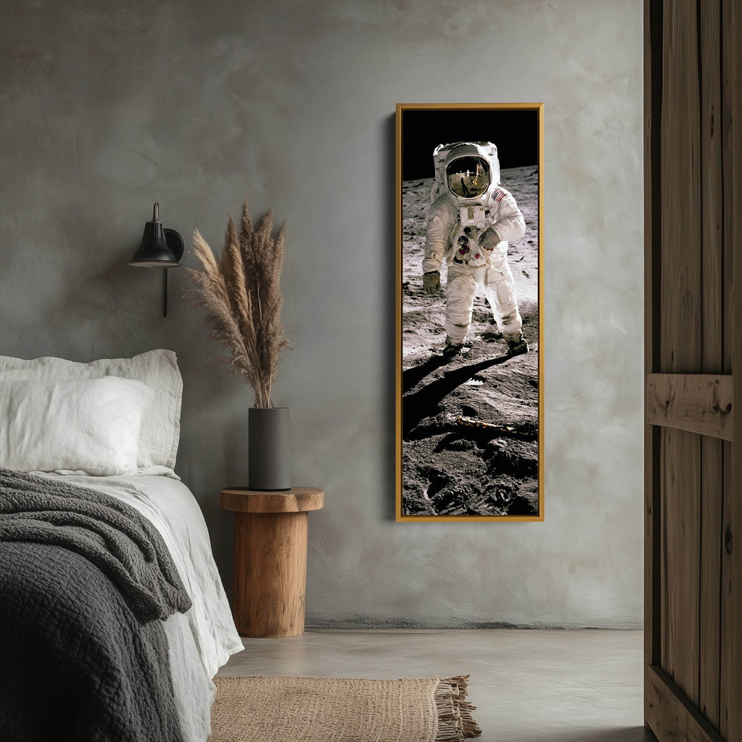 Long Vertical Wall Art Moon Walk Astronaut - Atelier Printworks
