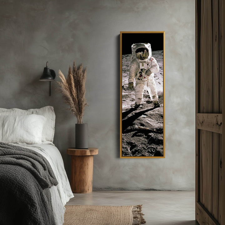 Long Vertical Wall Art Moon Walk Astronaut - Atelier Printworks