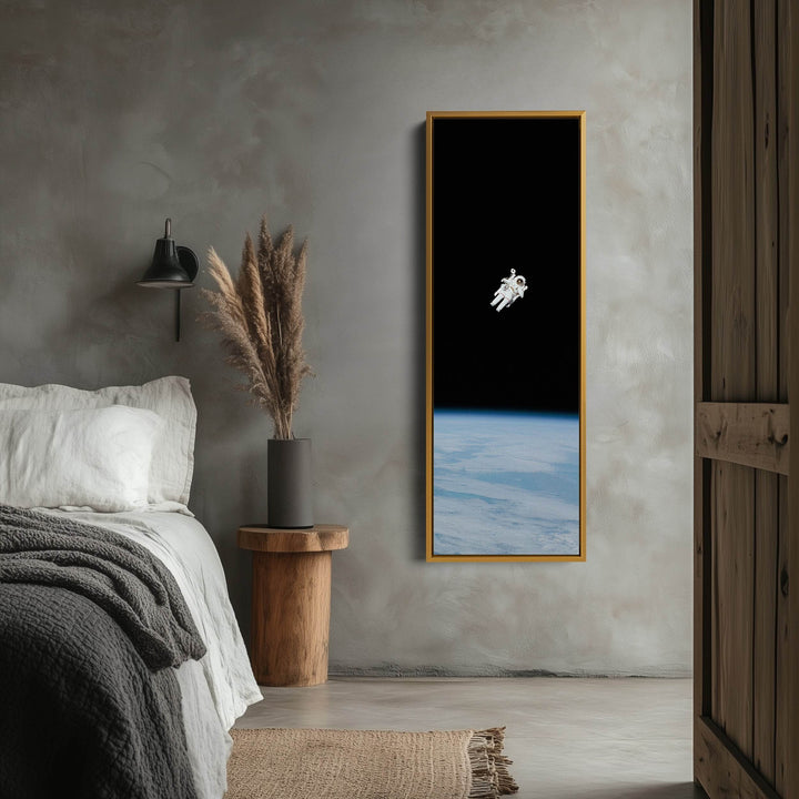 Long Vertical Wall Art Space Walk Astronaut - Atelier Printworks