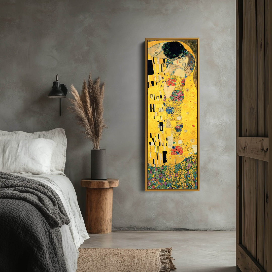 The Kiss Gustav Klimt Famous Art Vertical Long Wall Decor - Atelier Printworks