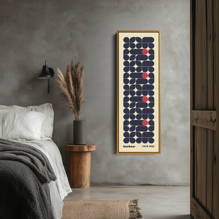 Beige Large Framed Canvas Beige Bauhaus Wall Art - Atelier Printworks