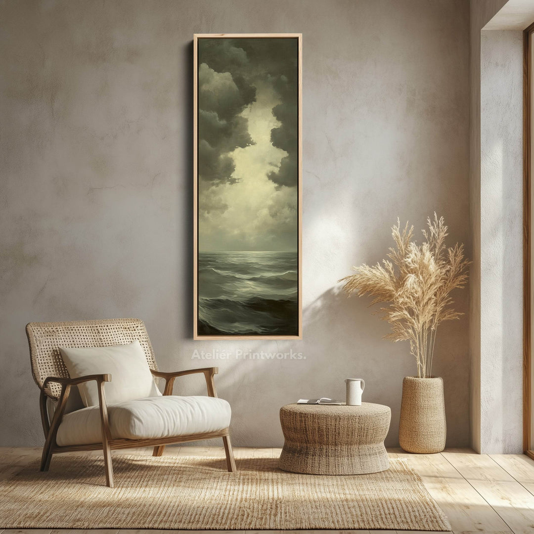 Vintage Sea Painting - Vertical Wall Art - Atelier Printworks