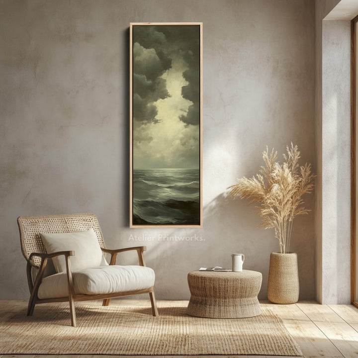 Vintage Sea Painting - Vertical Wall Art - Atelier Printworks