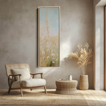 Tall Vertical Wall Art - Floral Painting - Atelier Printworks
