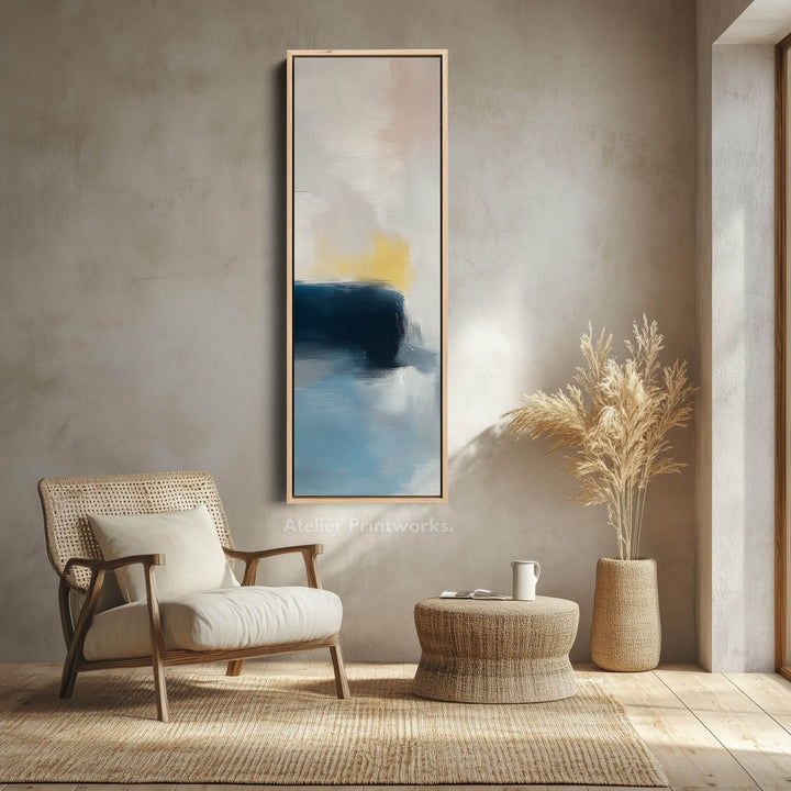 Tall Narrow Vertical Pastel Abstract Wall Art - Atelier Printworks
