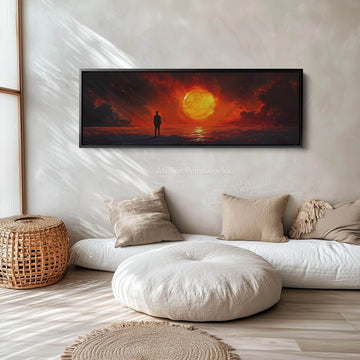 Abstract Sun Long Wall Decor - Atelier Printworks