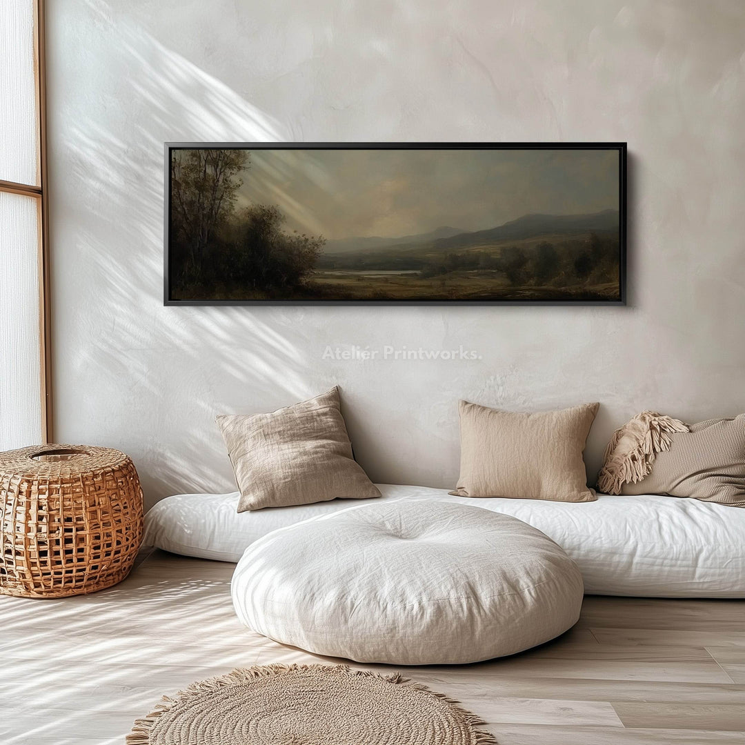 Vintage Landscape Long Narrow Horizontal Wall Decor - Atelier Printworks