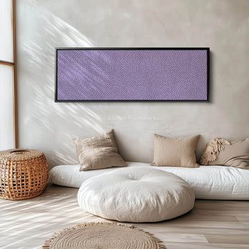 Purple Organic Pattern Horizontal Long Wall Decor - Atelier Printworks