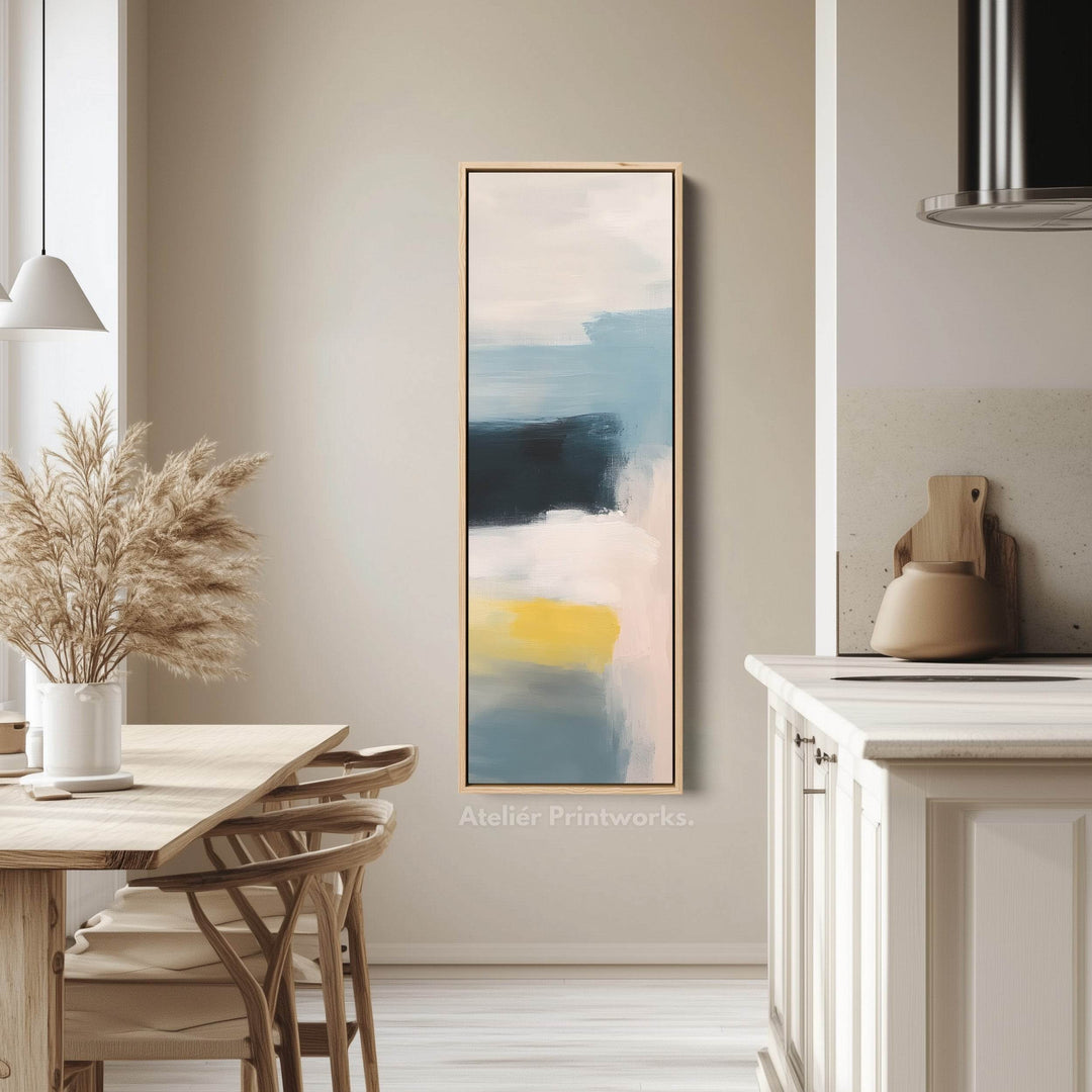 Calming Abstract Long Vertical Bedroom Artwork - Atelier Printworks