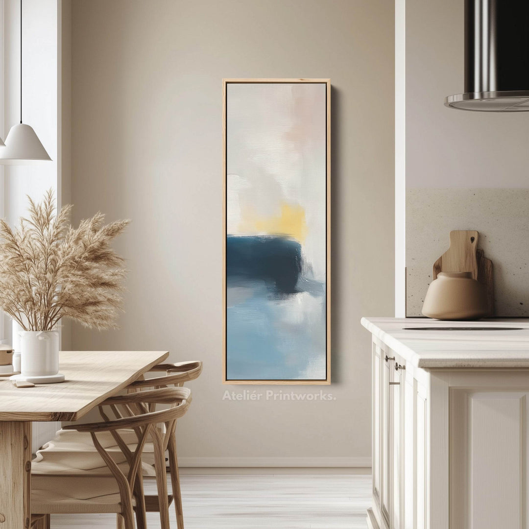 Tall Narrow Vertical Pastel Abstract Wall Art - Atelier Printworks