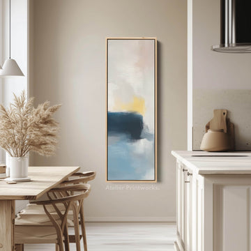 Tall Narrow Vertical Pastel Abstract Wall Art - Atelier Printworks