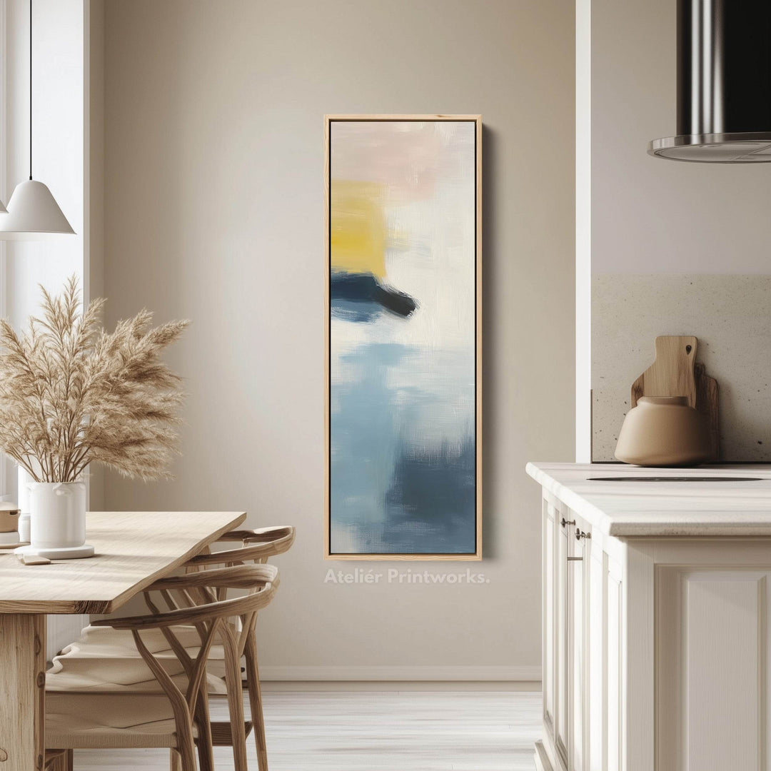 Tall Skinny Vertical Pastel Abstract Wall Art - Atelier Printworks