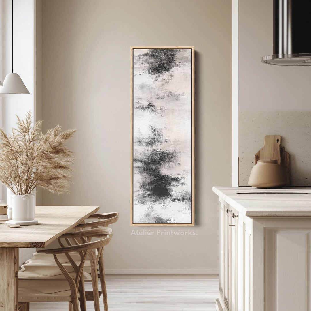 Tall Vertical Neutral Cloud Abstract Long Narrow Wall Decor - Atelier Printworks