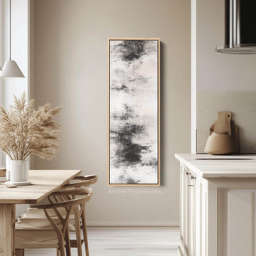 Tall Vertical Neutral Cloud Abstract Long Narrow Wall Decor - Atelier Printworks