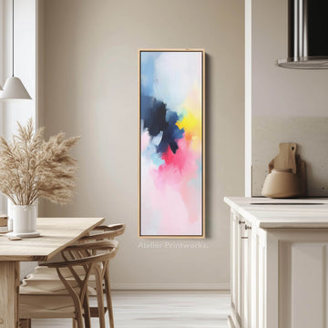 Vertical Long Wall Art Abstract Large Canvas Decor - Atelier Printworks