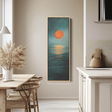 Minimalist Sunset Large Framed Wall Pictures For Living Room - Atelier Printworks