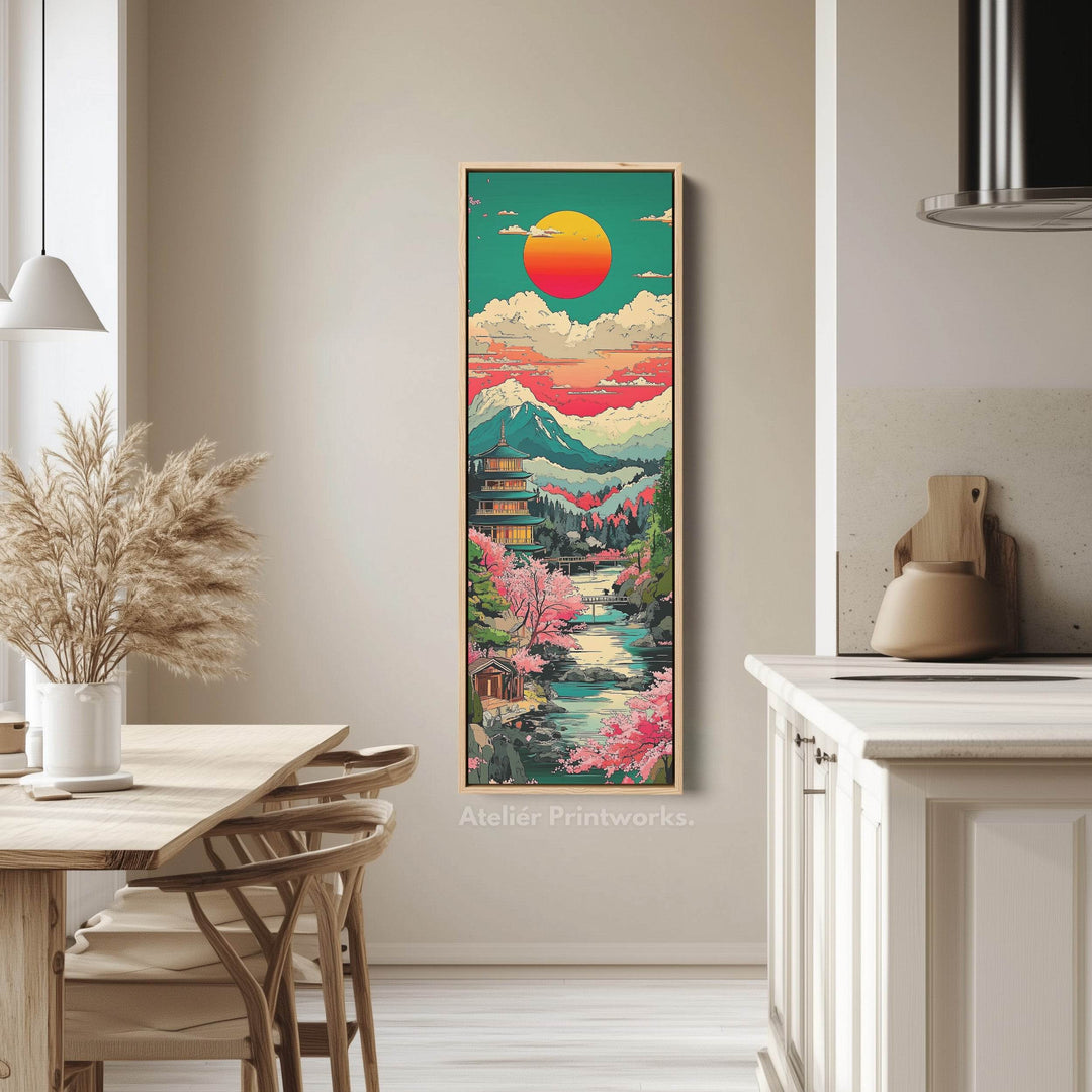 Japanese Landscape Vertical Wall Art - Atelier Printworks