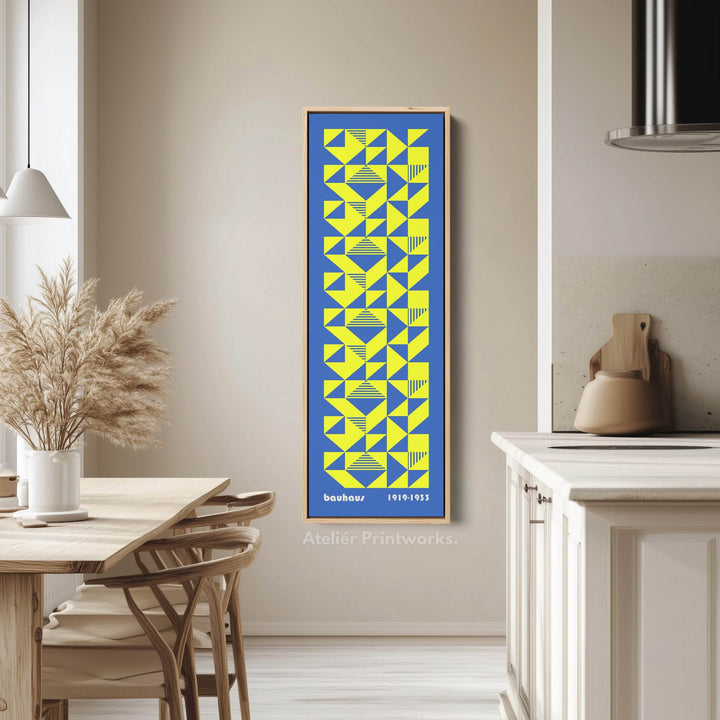 Bedroom Wall Art Vertical Geometric Bauhaus - Atelier Printworks