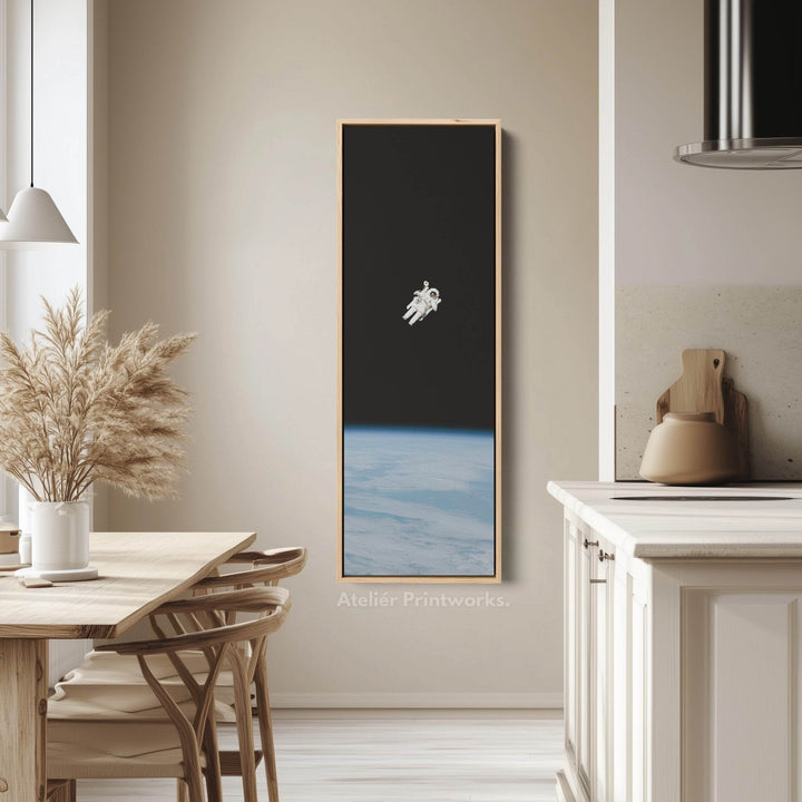 Long Vertical Wall Art Space Walk Astronaut - Atelier Printworks
