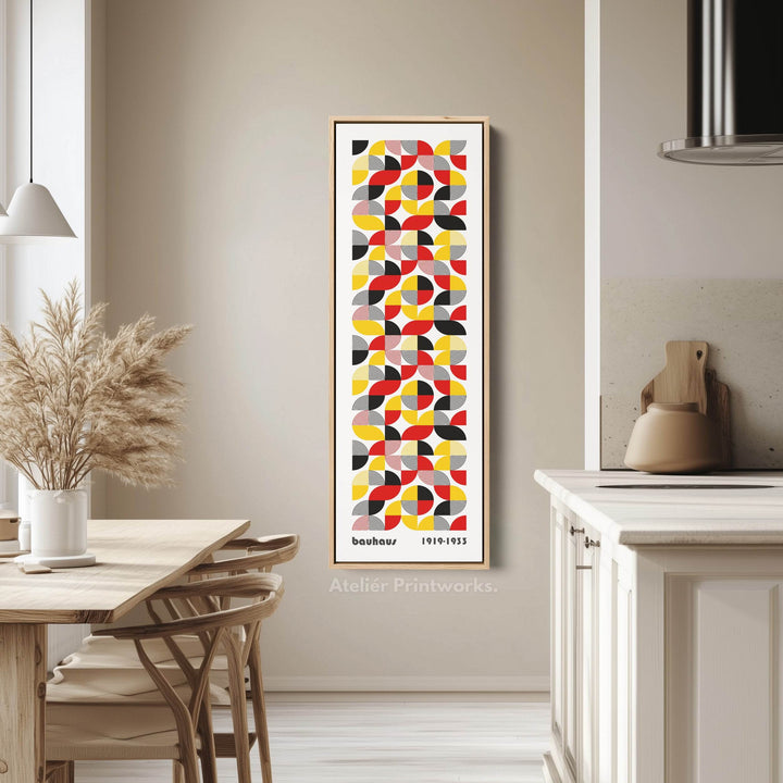 Long Narrow Mid Century Bauhaus Wall Decor - Atelier Printworks