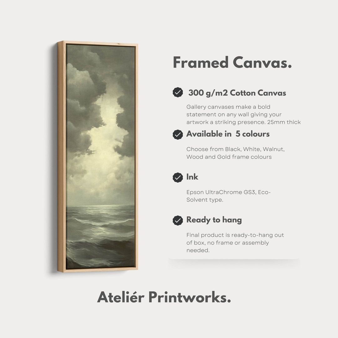 Vintage Sea Painting - Vertical Wall Art - Atelier Printworks