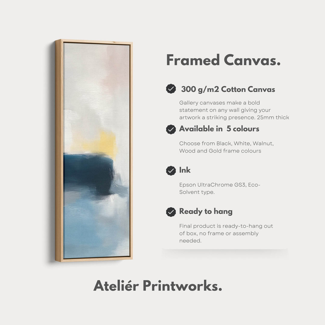 Tall Narrow Vertical Pastel Abstract Wall Art - Atelier Printworks