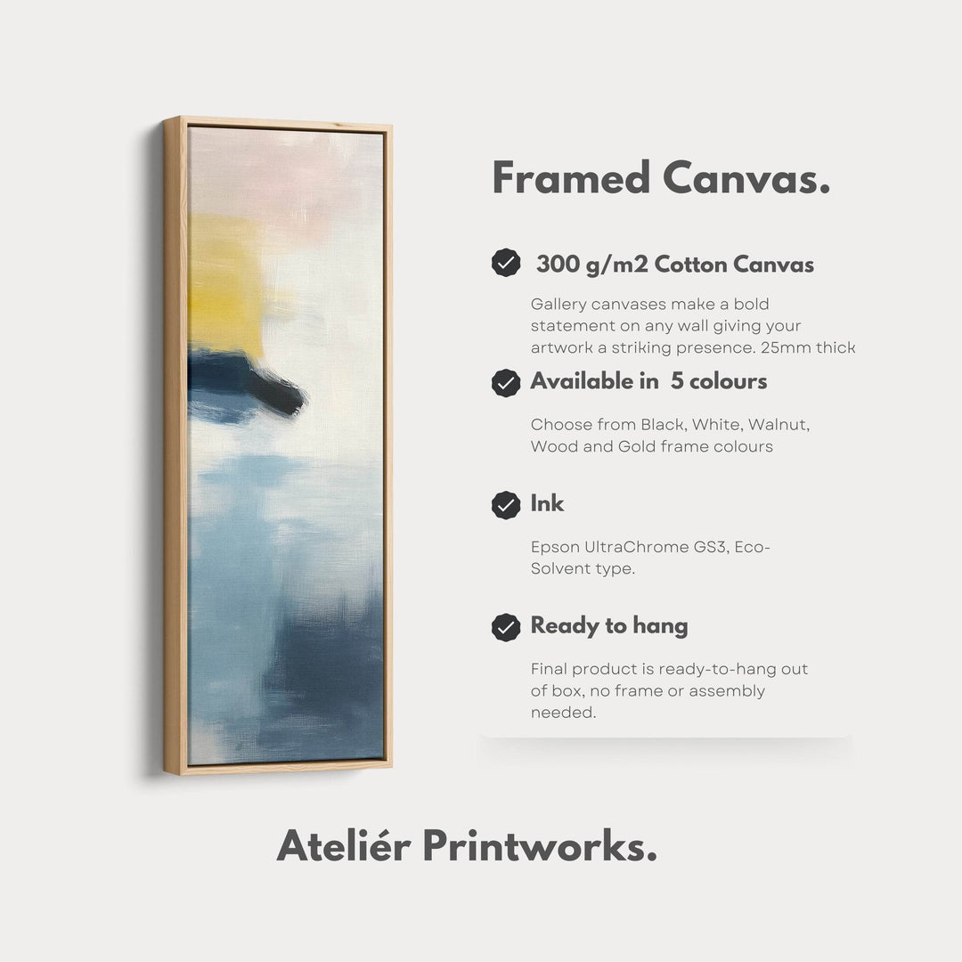 Tall Skinny Vertical Pastel Abstract Wall Art - Atelier Printworks