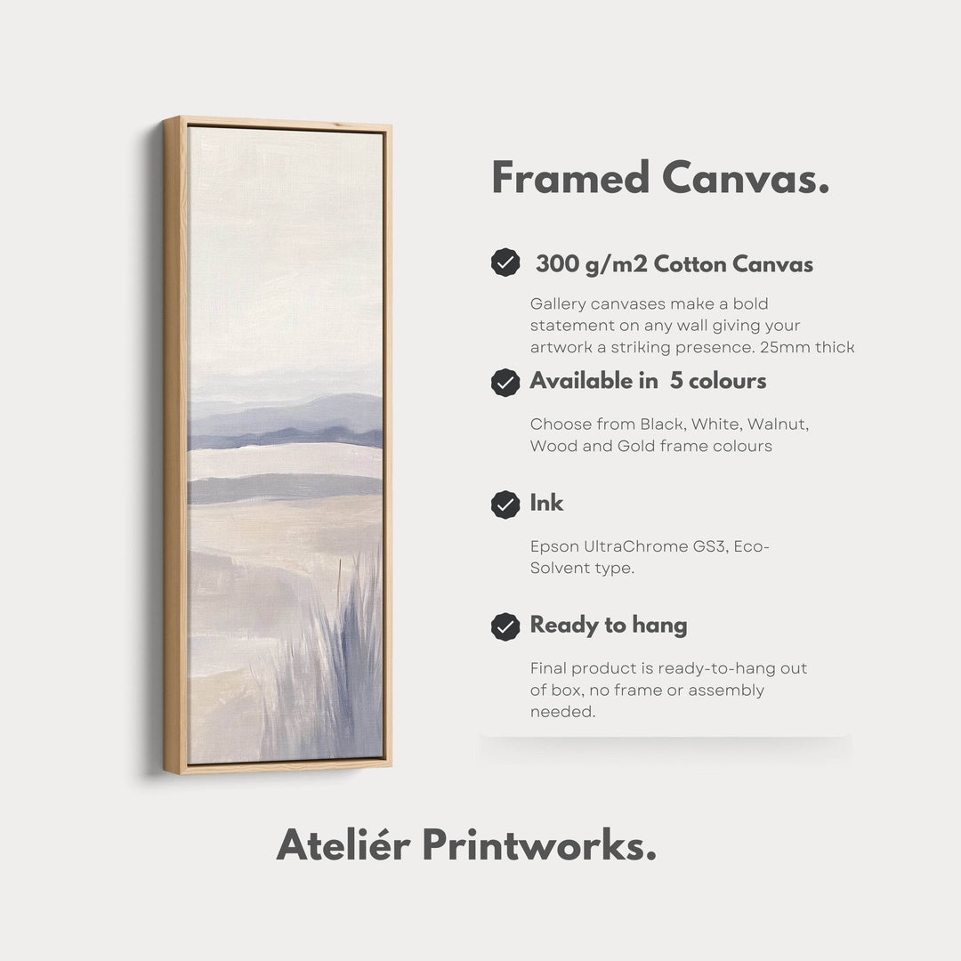 Long Tall Vertical Wall Art - Abstract Landscape Canvas - Atelier Printworks