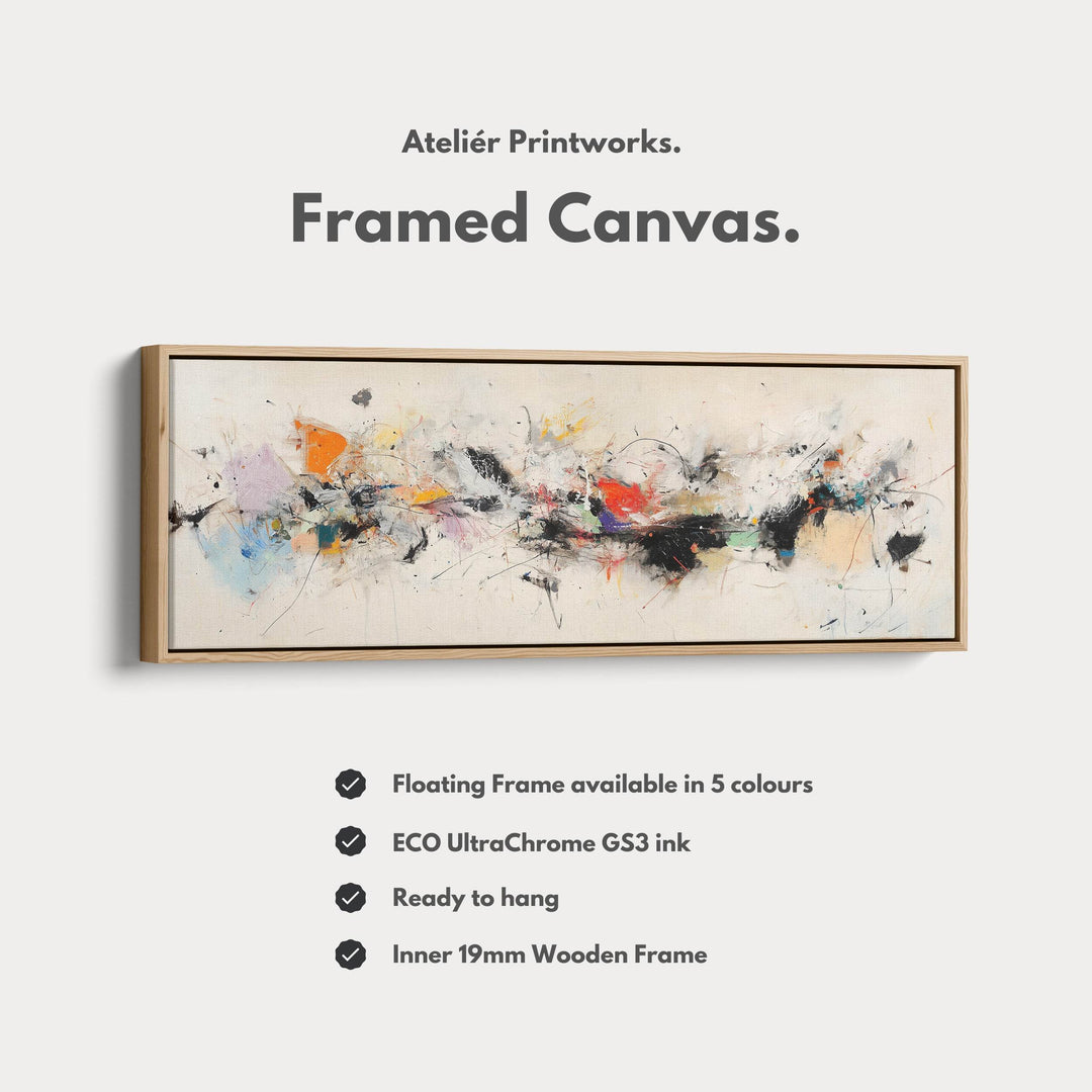 Abstract Expressionist Horizontal Long Wall Art - Atelier Printworks