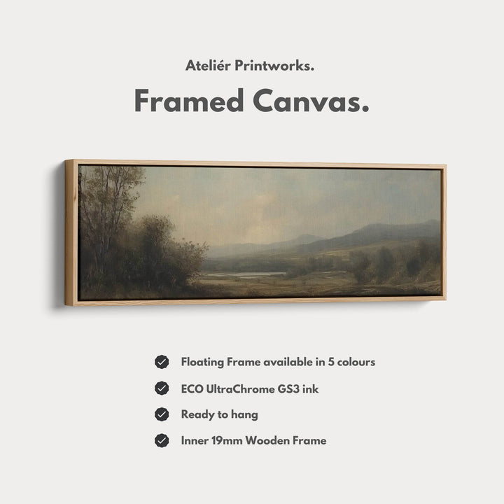 Vintage Landscape Long Narrow Horizontal Wall Decor - Atelier Printworks
