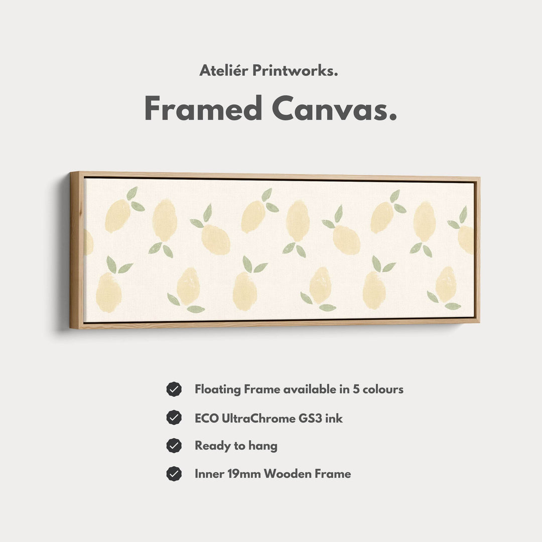 Narrow Long Kitchen Wall Art Lemons - Atelier Printworks