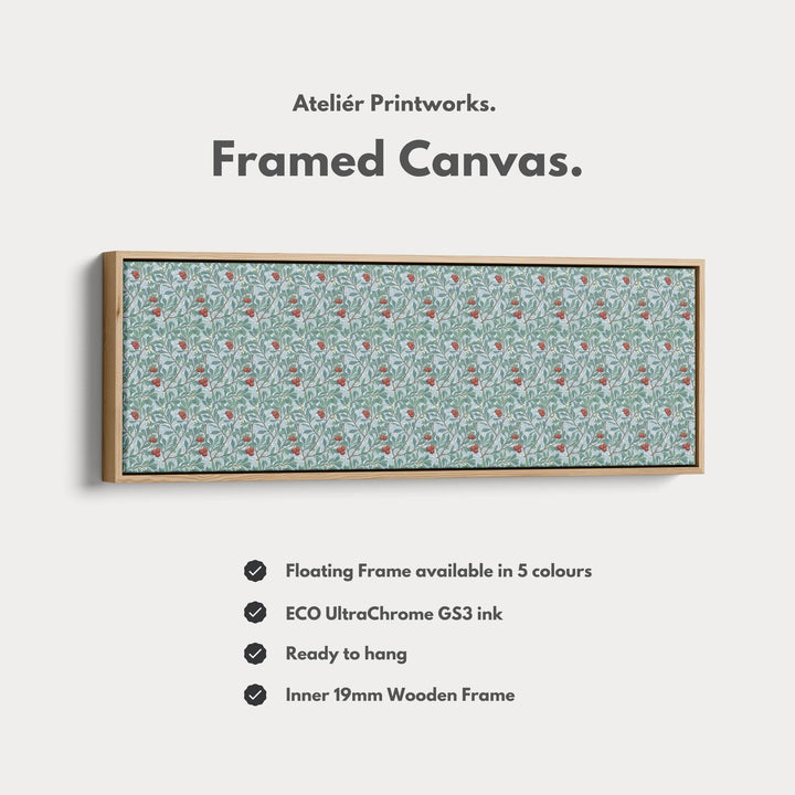 Panoramic Wall Art William Morris Arbutus Botanical - Atelier Printworks
