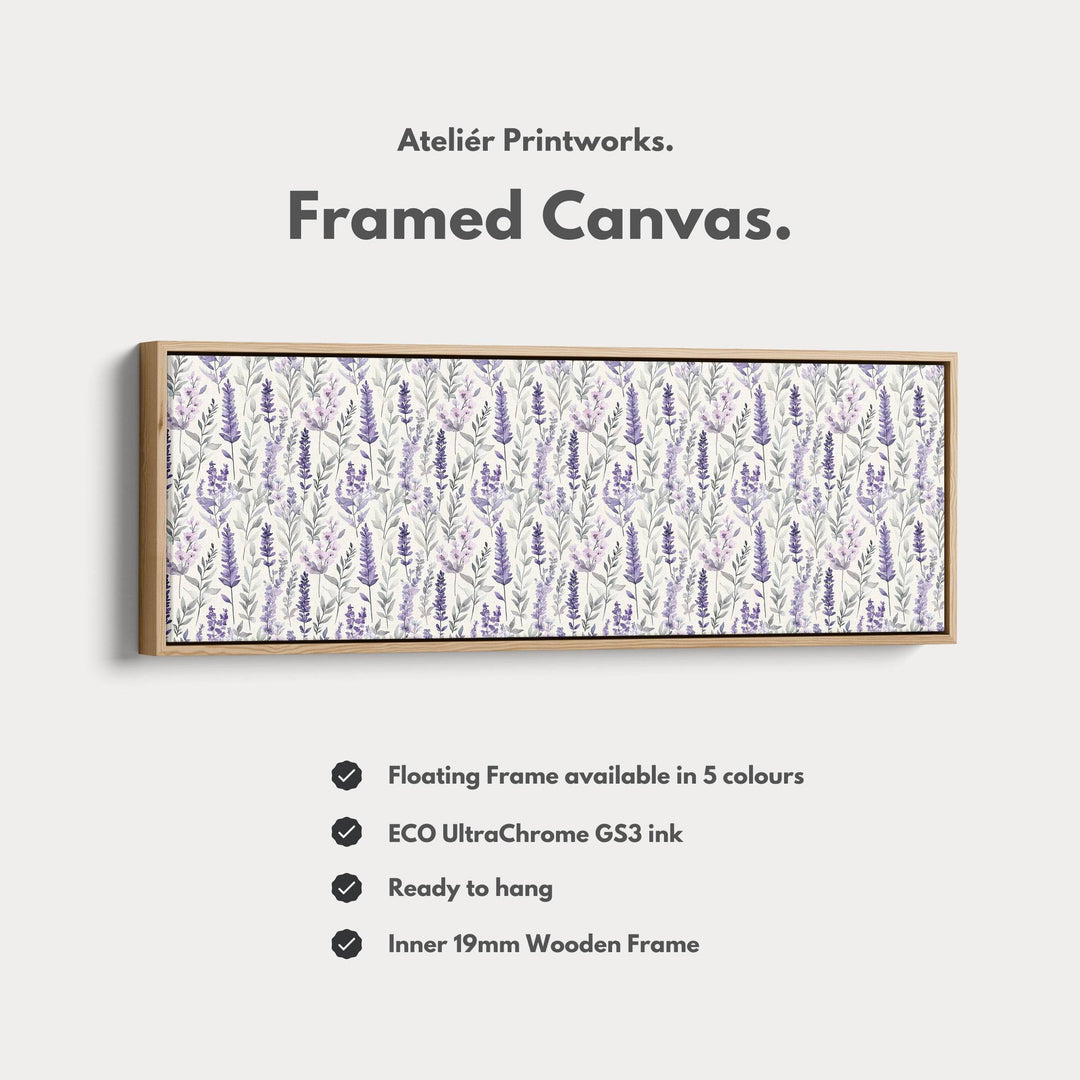 Panoramic Long Narrow Wall Art Lavender - Atelier Printworks