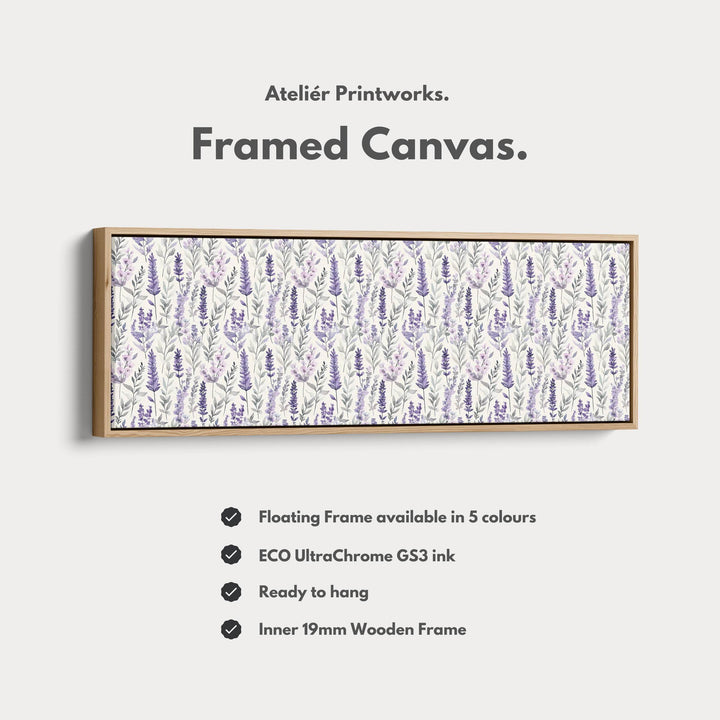 Panoramic Long Narrow Wall Art Lavender - Atelier Printworks