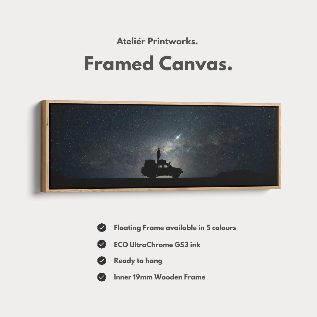Above Bed Wall Decor Night Sky Long Wall Art - Atelier Printworks