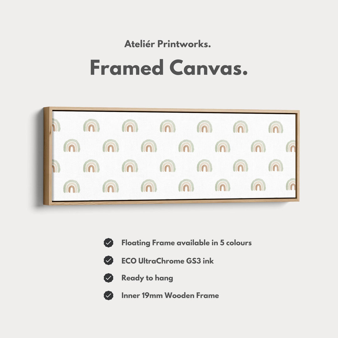 Boho Rainbows Long Narrow Nursery Kids Wall Decor - Atelier Printworks