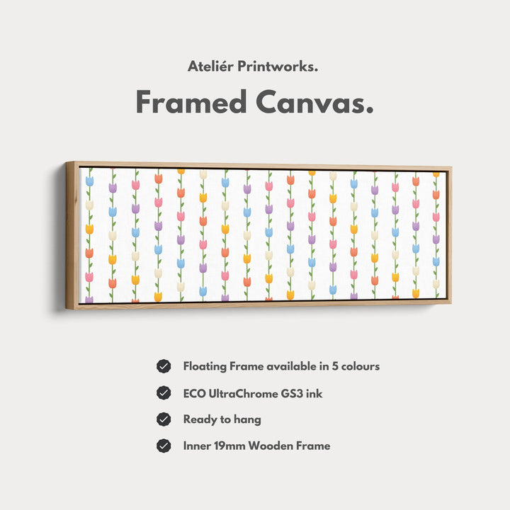Horizontal Wall Art Colorful Tulips - Atelier Printworks