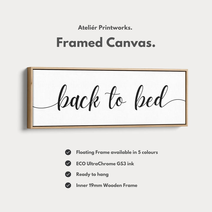 Above Bed Narrow Panoramic Wall Art 'Back to bed' - Atelier Printworks