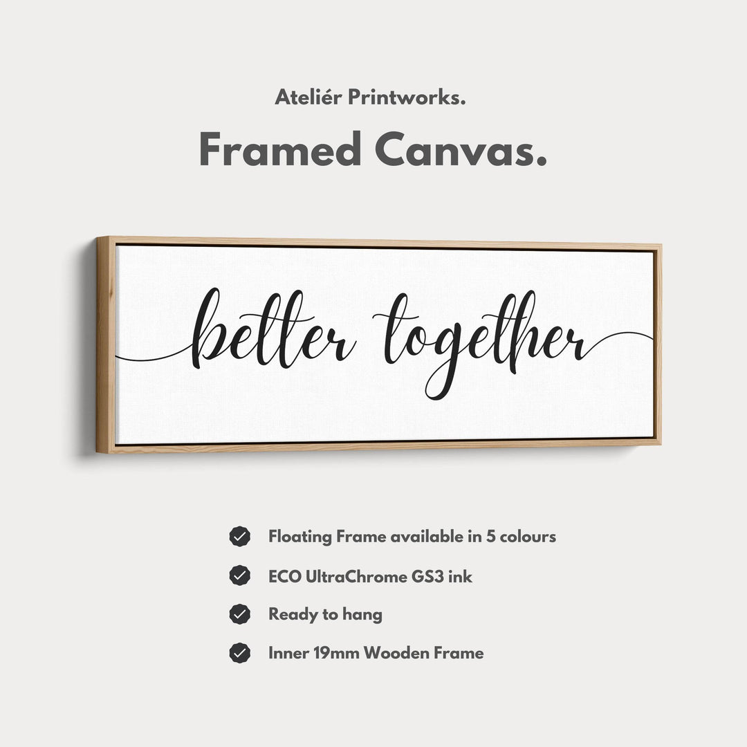 Horizontal Long Narrow Above Bed Wall Decor - Atelier Printworks