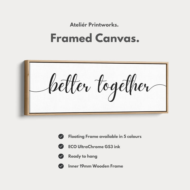 Horizontal Long Narrow Above Bed Wall Decor - Atelier Printworks